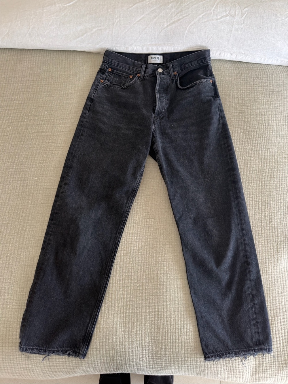 AGOLDE 90’s crop black jeans